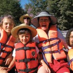 Joyful participants in last year's Mount Shasta Bioregional Ecology Center's "Day on the River" Rafting Fundraiser.  See the 10th. Photo by Shantam Sheptow.