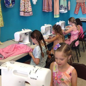 Students enjoy learning to sew at The Fabulous Fabric Shop in Redding