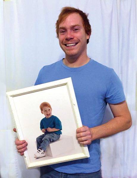Matt Kacyn shown here at ages 3 and 25, attended Vanderbilt University, and currently plans to return to school to obtain a bachelor's degree in elementary education. Photo by Tiara Lavitt