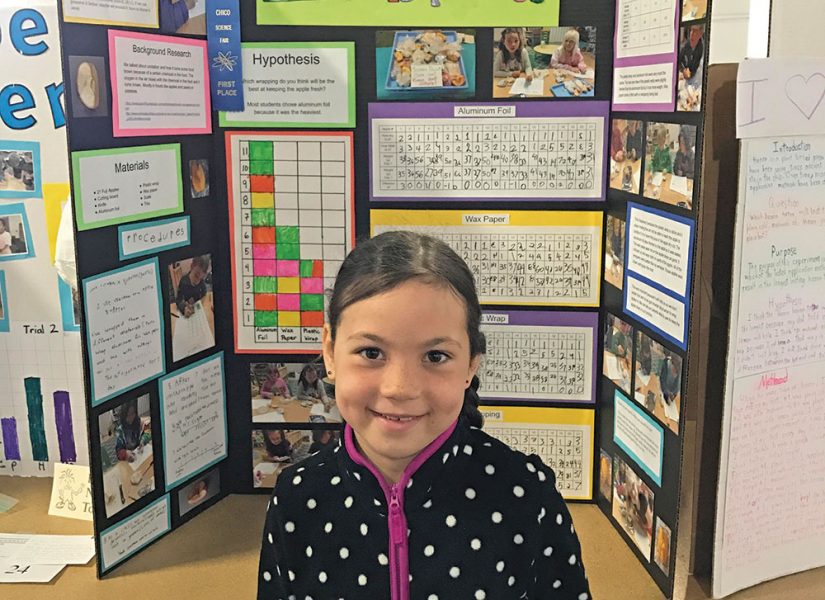 girl at the Chico Science Fair