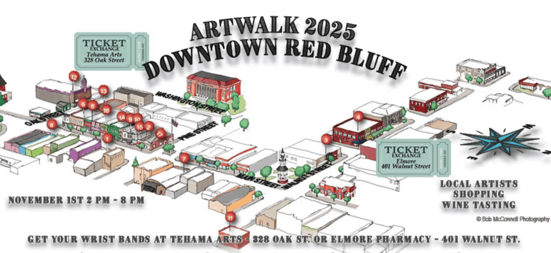 Art Walk 2025: Downtown Red Bluff