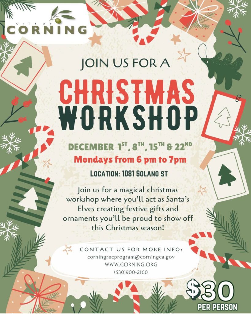 Corning Christmas Workshop