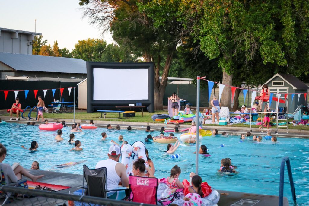 Movies at the pool