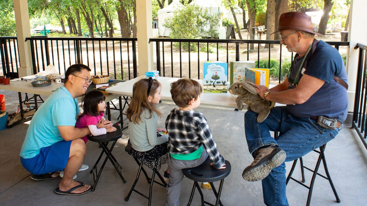 Charlie Rabbit & Friends at the Spring Plant Sale: Turtle Bay Nursery