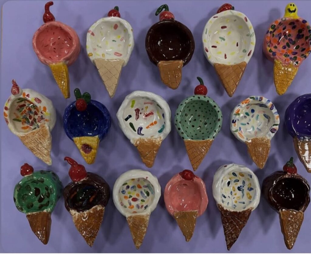 Clay Ice cream cone cups