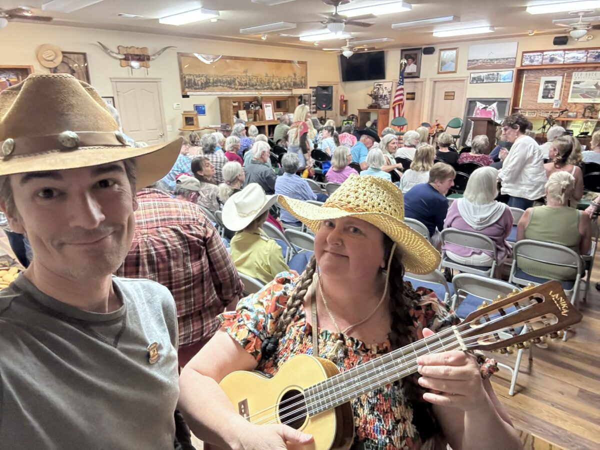 Mop & Broom at the Cowboy Poetry event