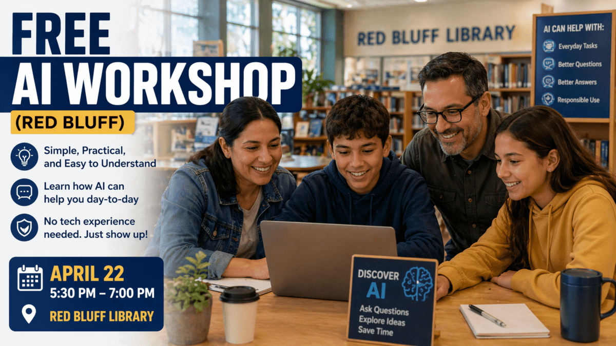Free AI Workshop (Red Bluff)
