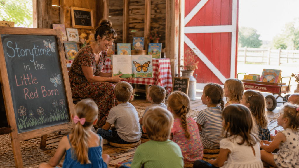 Storytime in the Barn