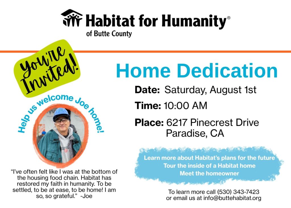 HFHI Joe Home Dedication Invite
