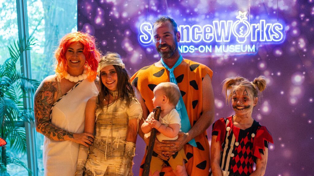 Monster Ball Halloween costumes family flintstones 16-9
