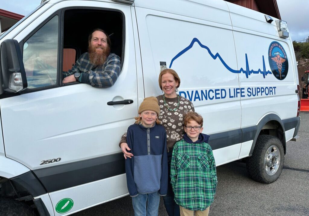 The McCall family teams up to support Mountain Medic. Photos by Joan Goble.