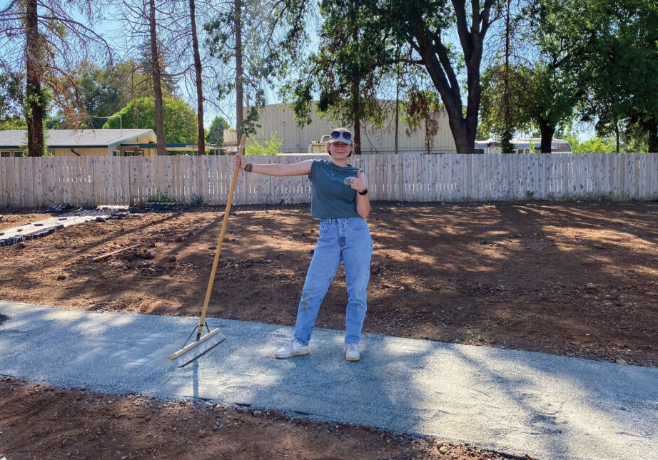 Sarah helped complete a safe, ADA-compliant pathway at the Chico GSNorCal Program Center