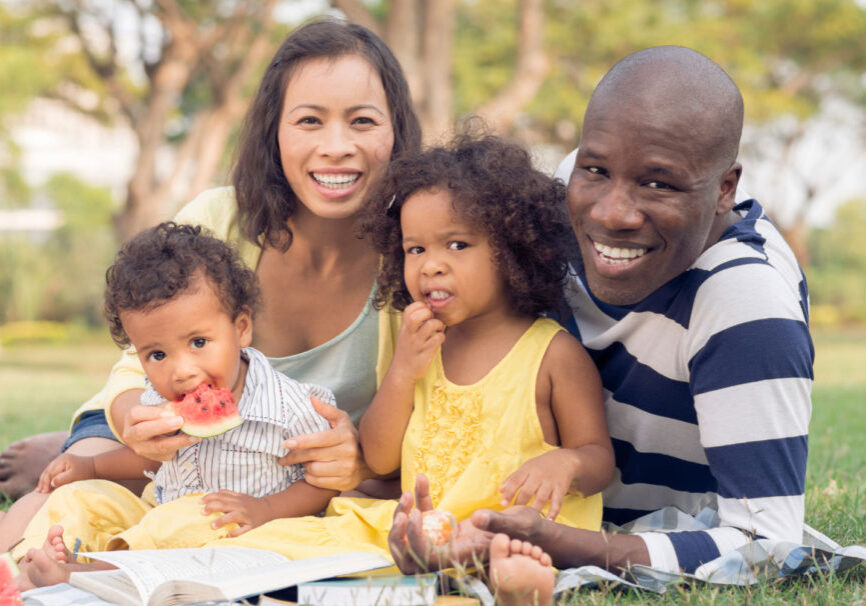 Treat Mom - a family at a mother's day picnic