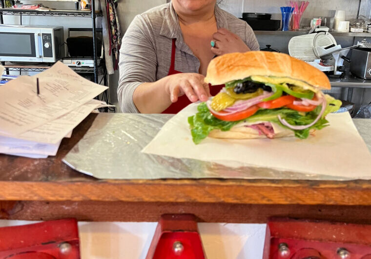 Judy is famous for the generous portions in her sandwiches, salads and crowd-pleasing charcuterie boards.