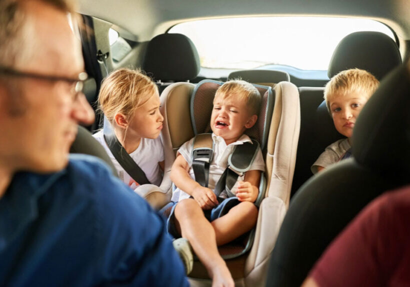 Anger Management for Parents - Kids in car having a temper tantrum