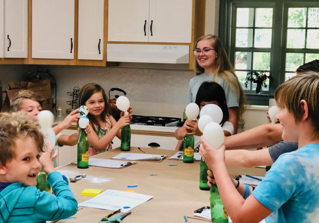 There are lots of fun science experiments that can be done at home with household materials. Photo by Betsy Walton.