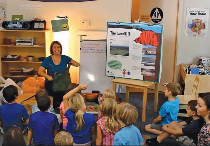 Butte Environmental Council’s R.A.R.E. program teaches kids ways to leave a smaller footprint on the environment through fun activities like building a worm farm. Photo credit: Butte Environmental Council. 