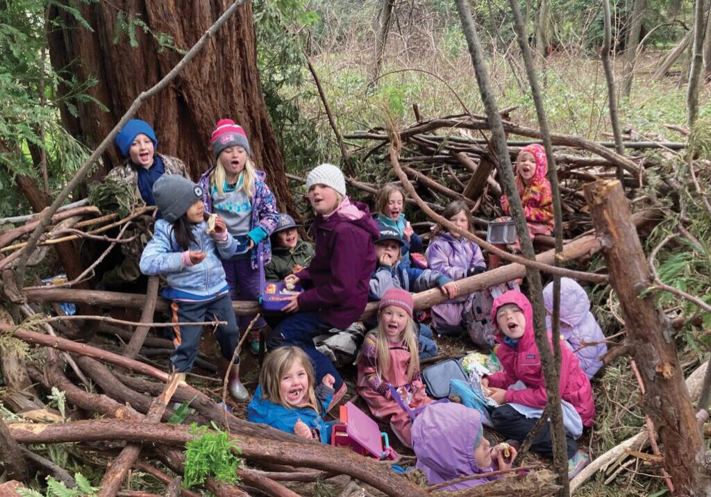 Families get back to nature at Earthbound Skills.