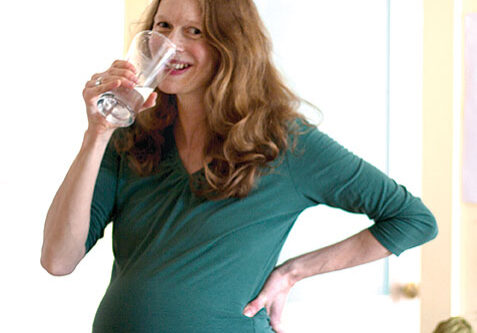 a pregnant woman having a healthy hydrated pregnancy - north state parent